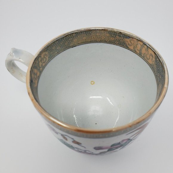 Antique 1869 Till & Sons English Staffordshire Shanghai Pattern Cup Lustre Ware - Picture 3 of 5